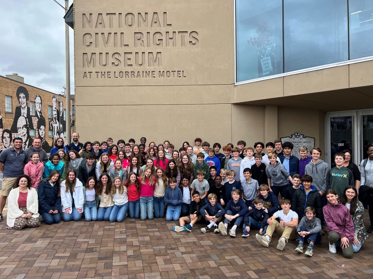 Students at National Civil Rights Museum