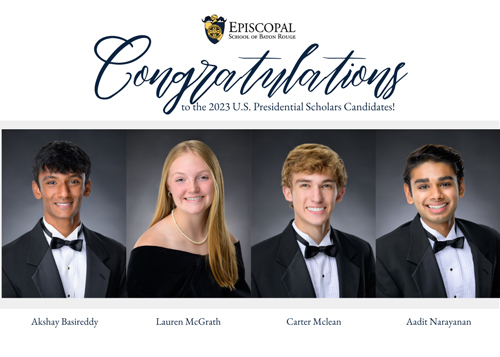 Congratulations to the 2023 U.S. Presidential Scholars Candidates!
