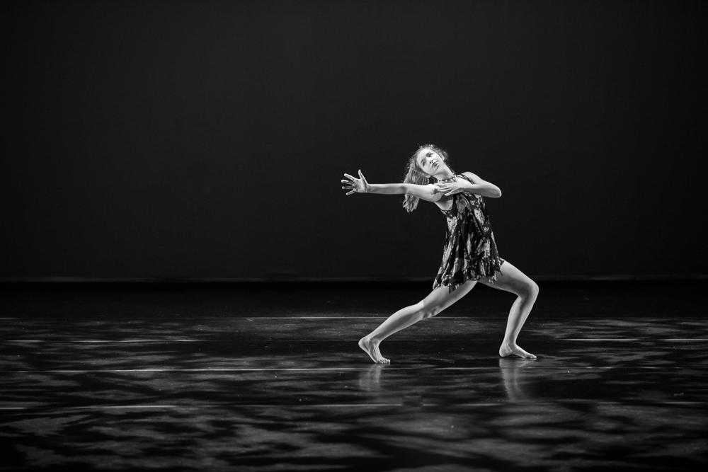 Student dancing in the VPAC