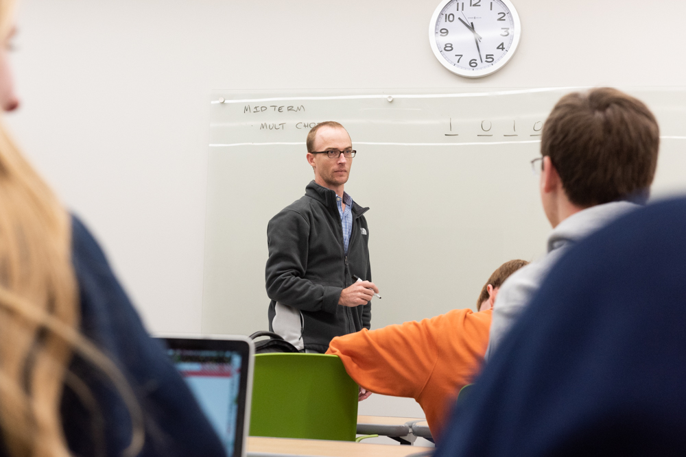 Dr. Jeff McLean and students