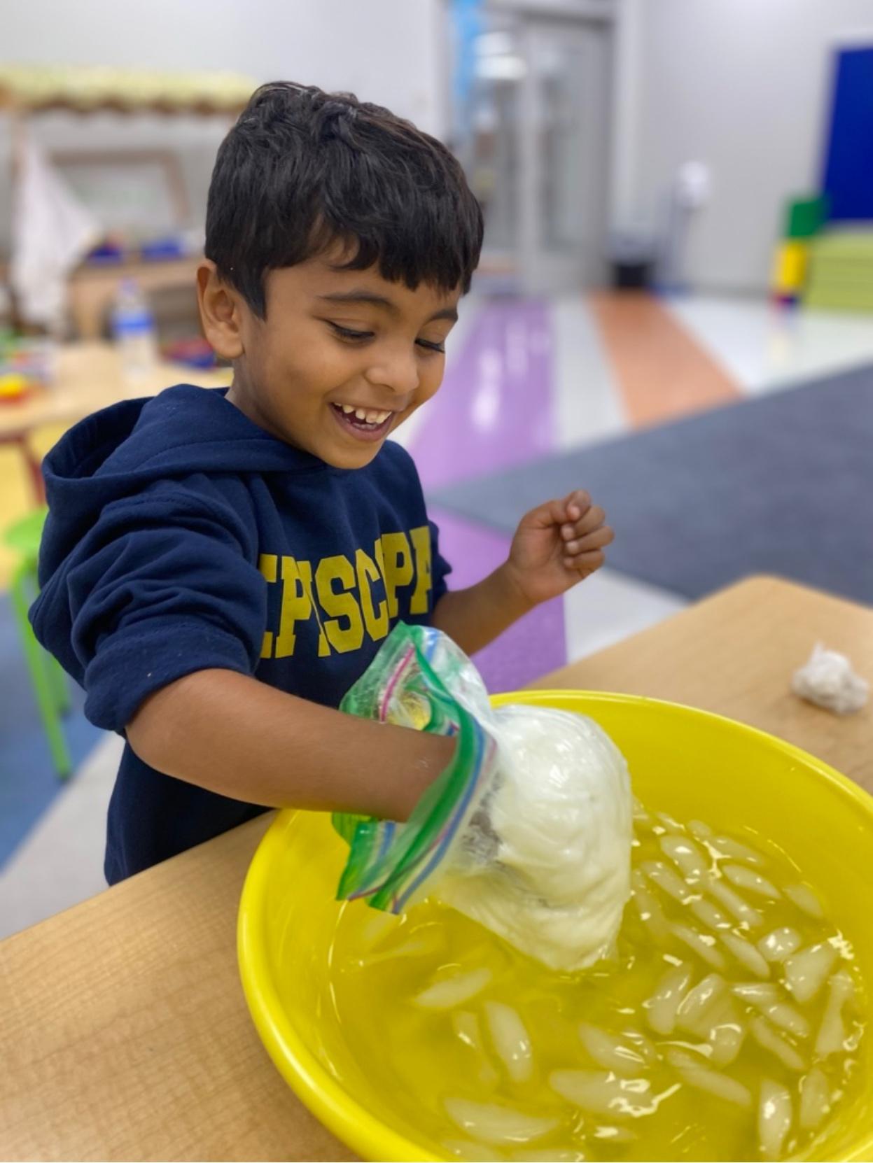 PreK-4 students learning