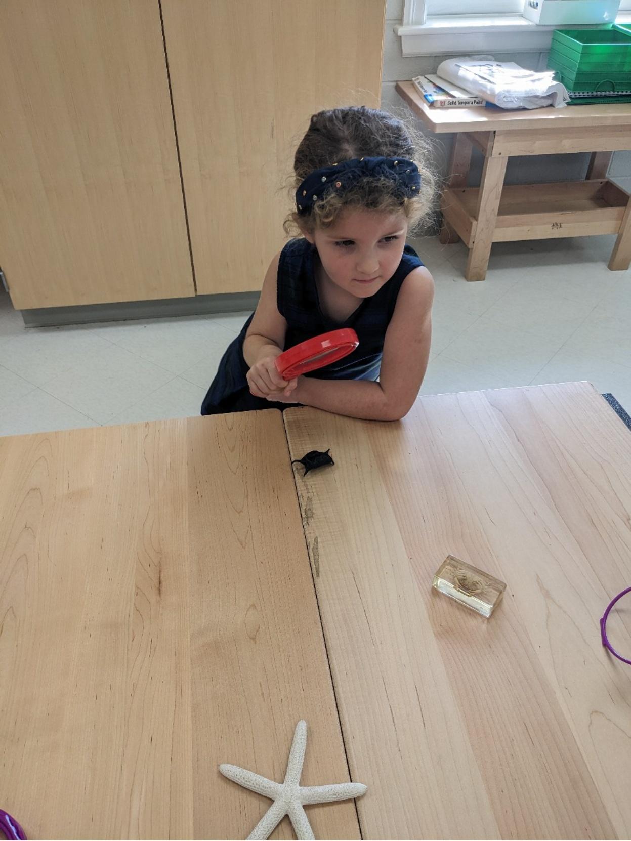 Kindergarten students learning