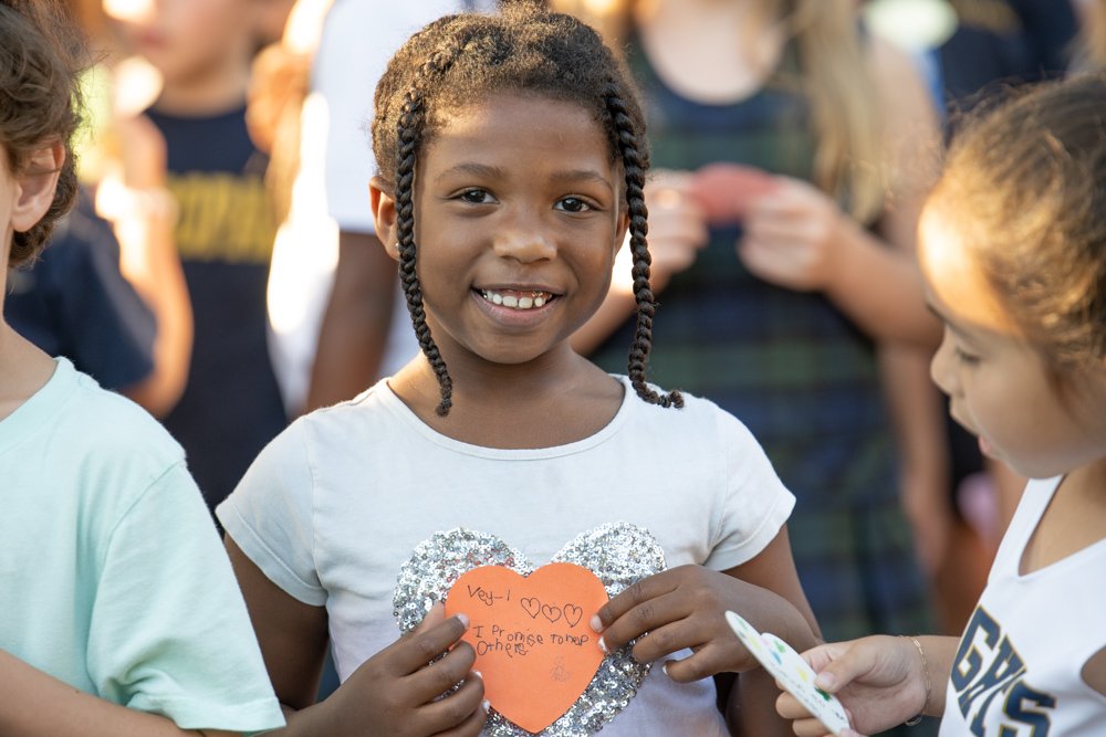 Students at Peace Day celebration