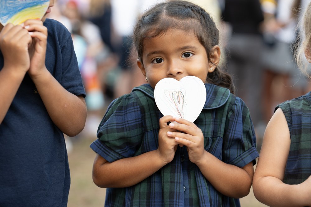Students at Peace Day celebration