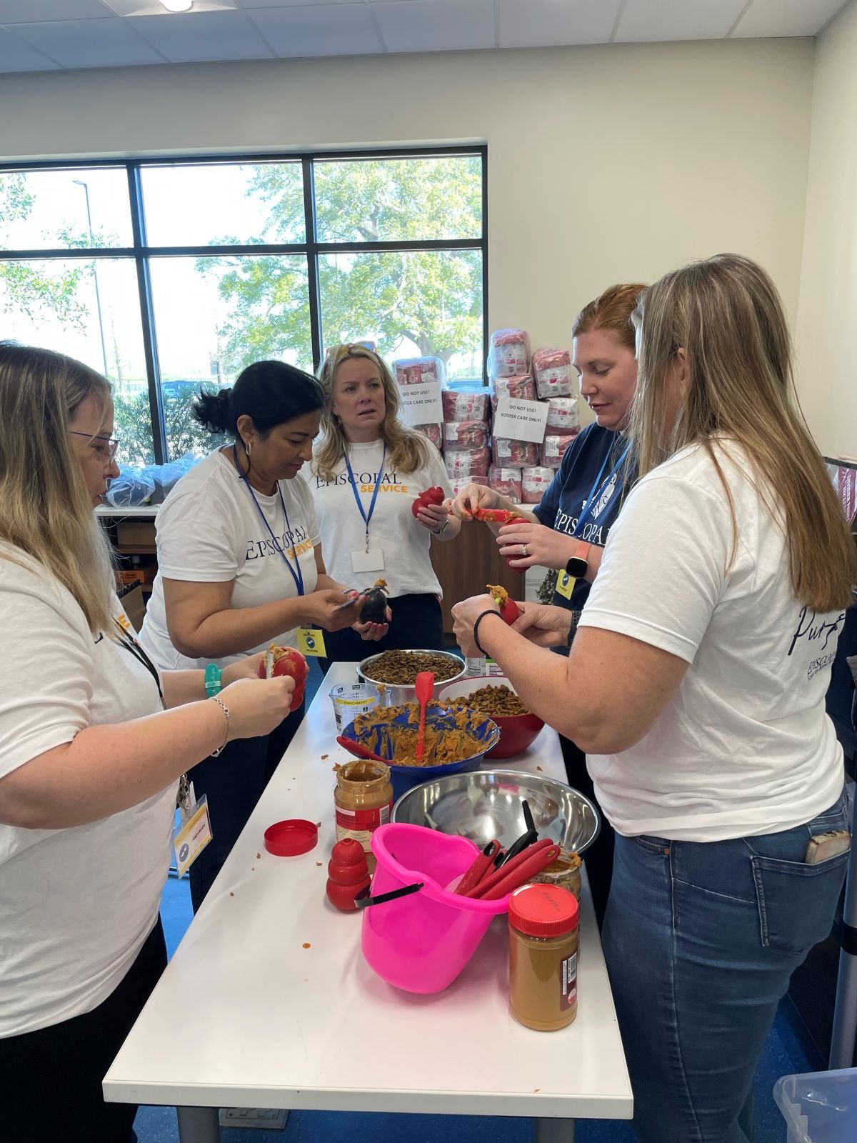 Faculty at service learning day