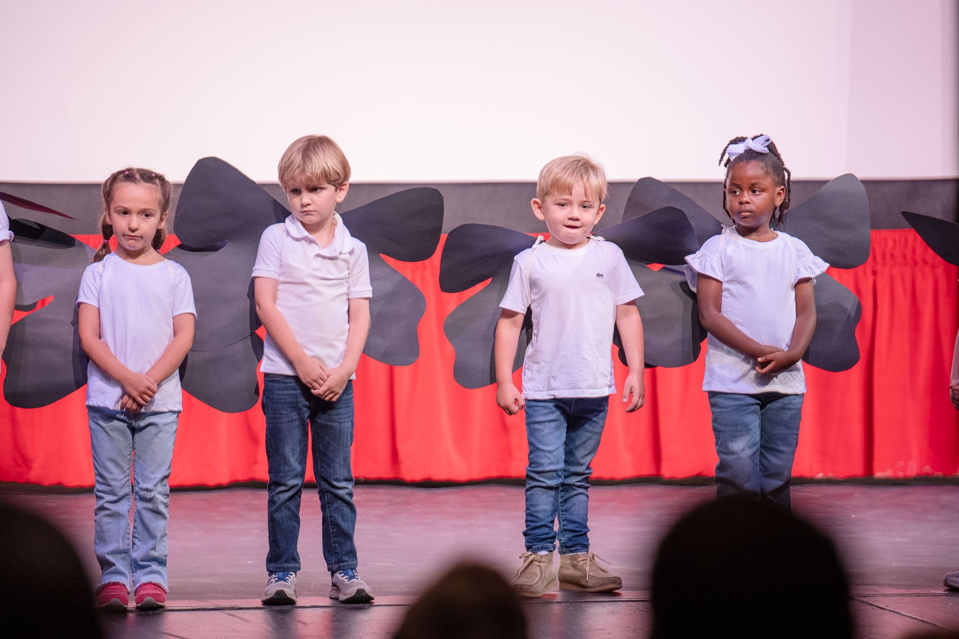 PreK-4 students at butterfly parade