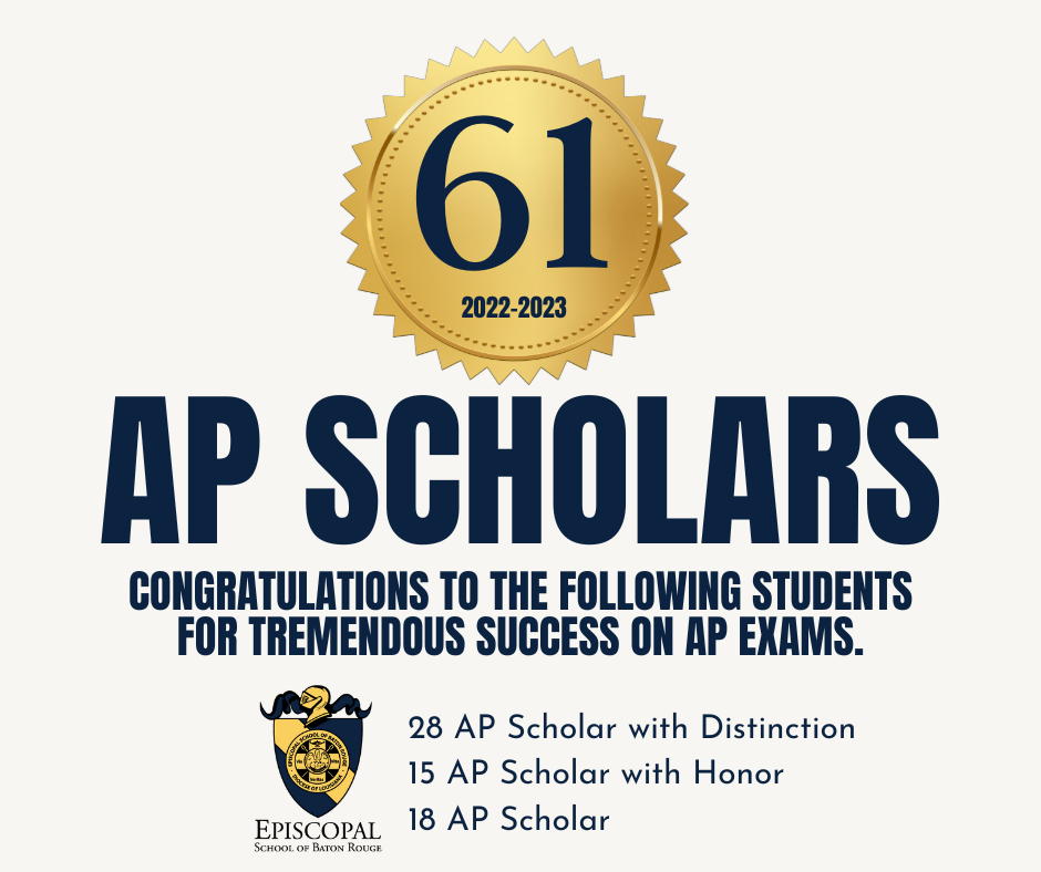 Congratulations to the Episcopal AP Scholars!