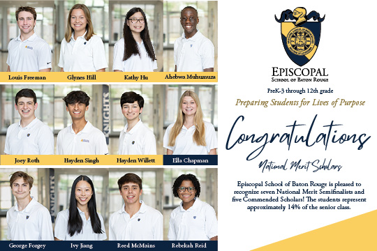Congratulations to the Class of 2024 National Merit Semifinalists/Commended Scholars