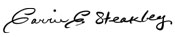 Carrie Steakley signature