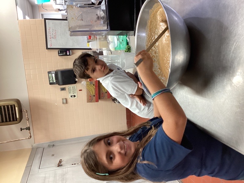Students in cooking club