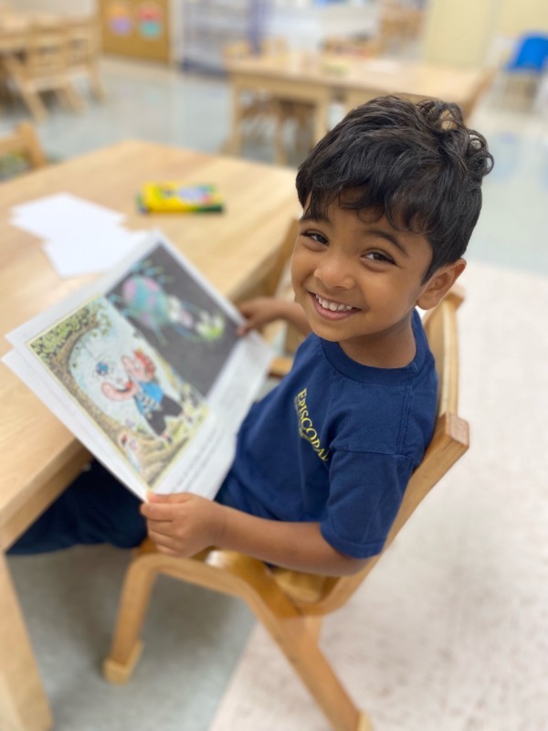 Lower School student reading