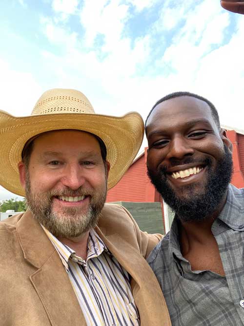 Reynolds on set