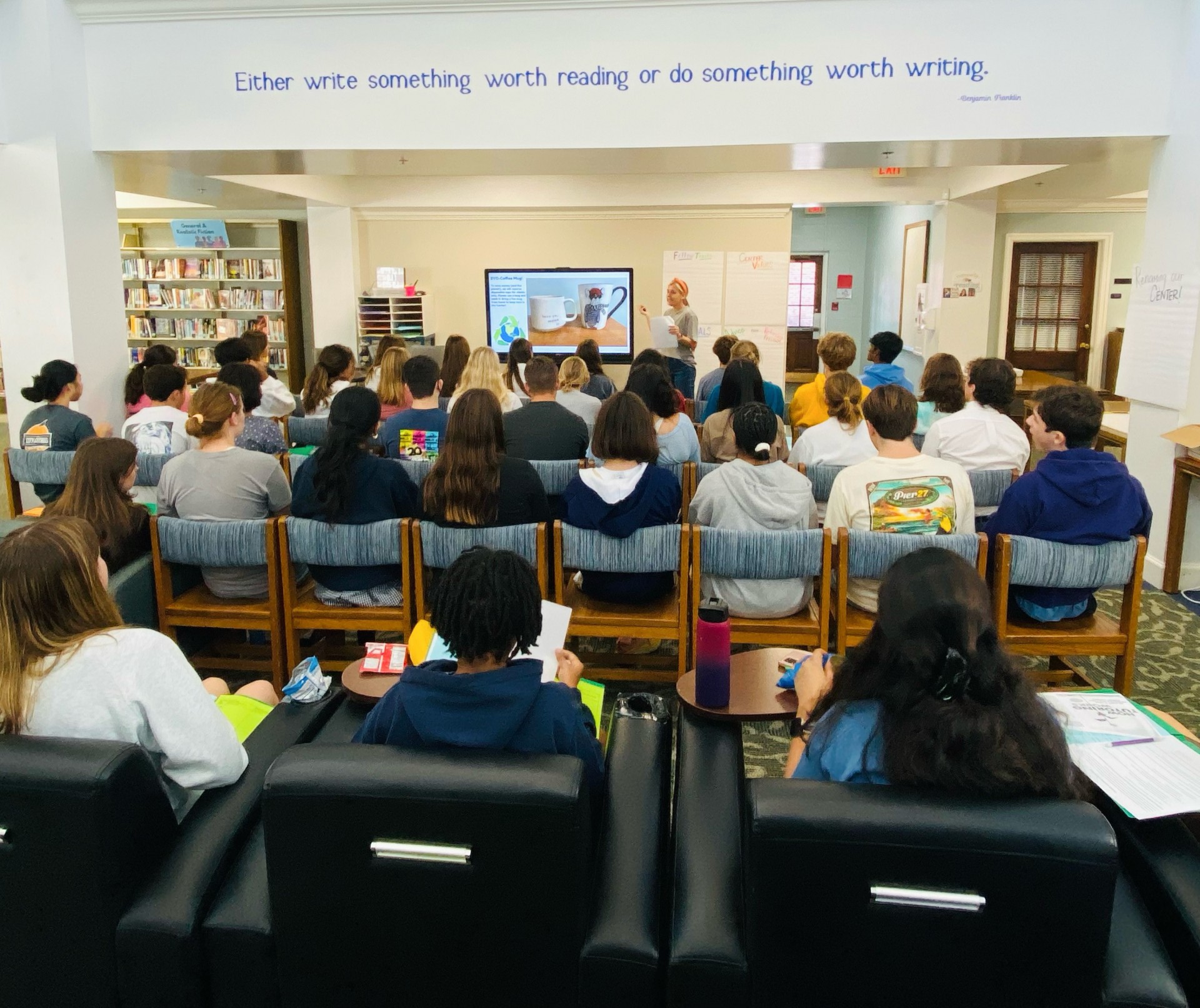 Writing Center meeting