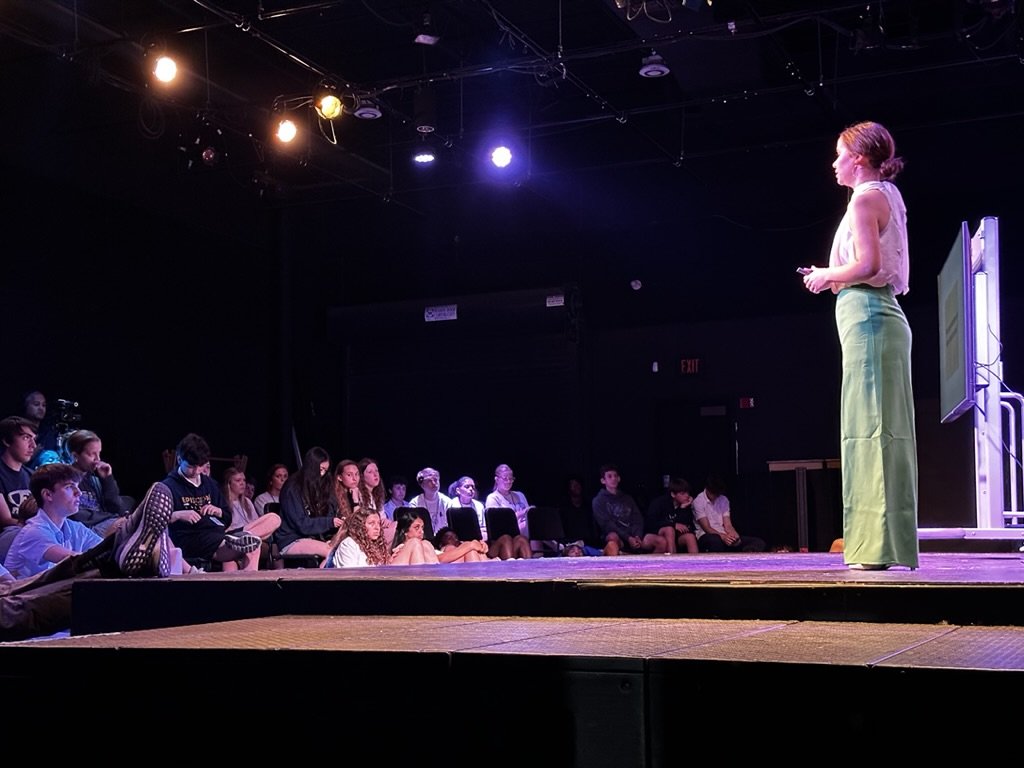 LAUNCH presenter on stage