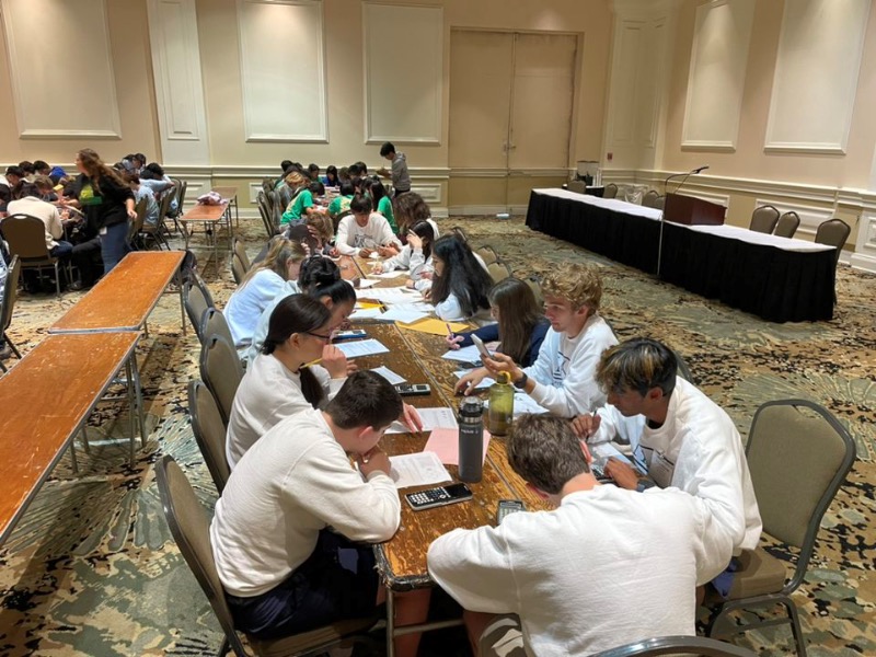 Mu Alpha Theta Interschool competitors