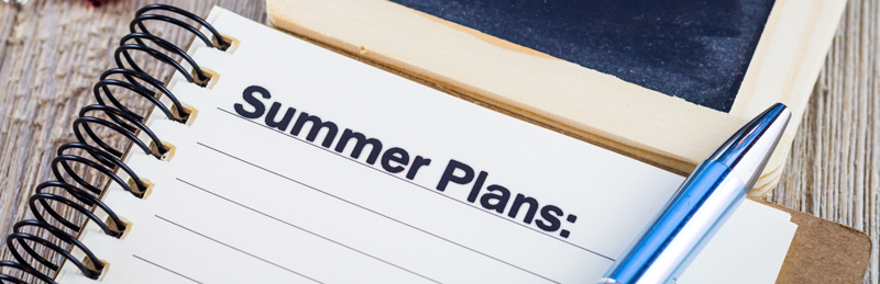 Summer plans banner