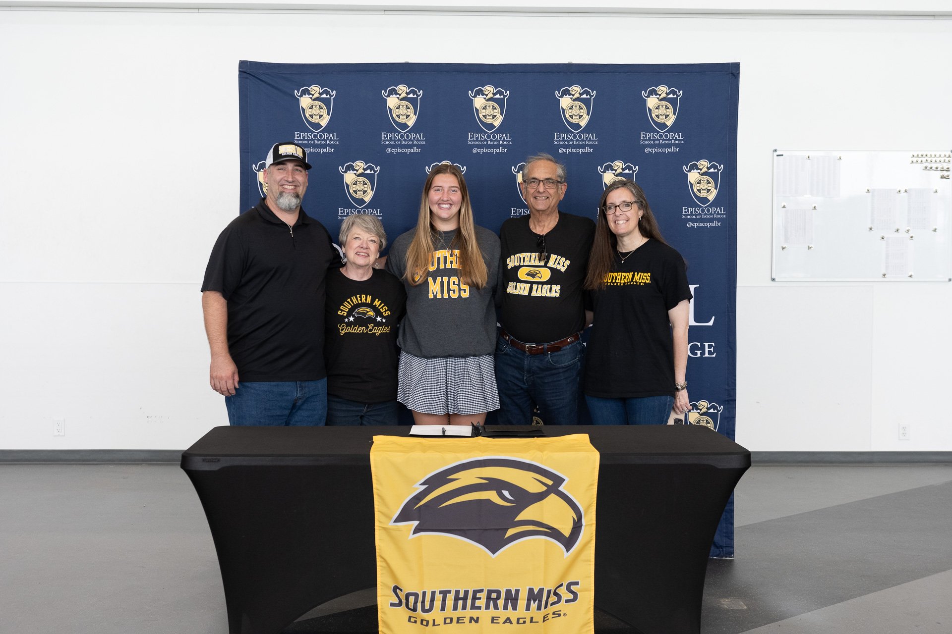 Botos with grandparents at signing day