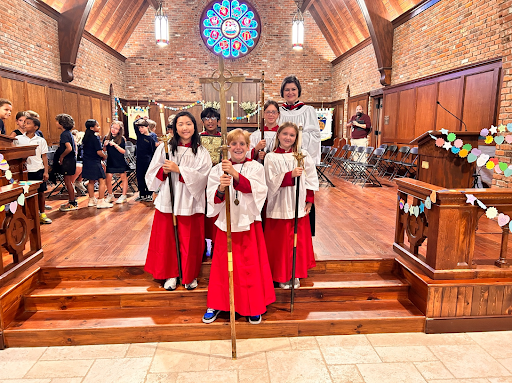 Lower School students in chapel