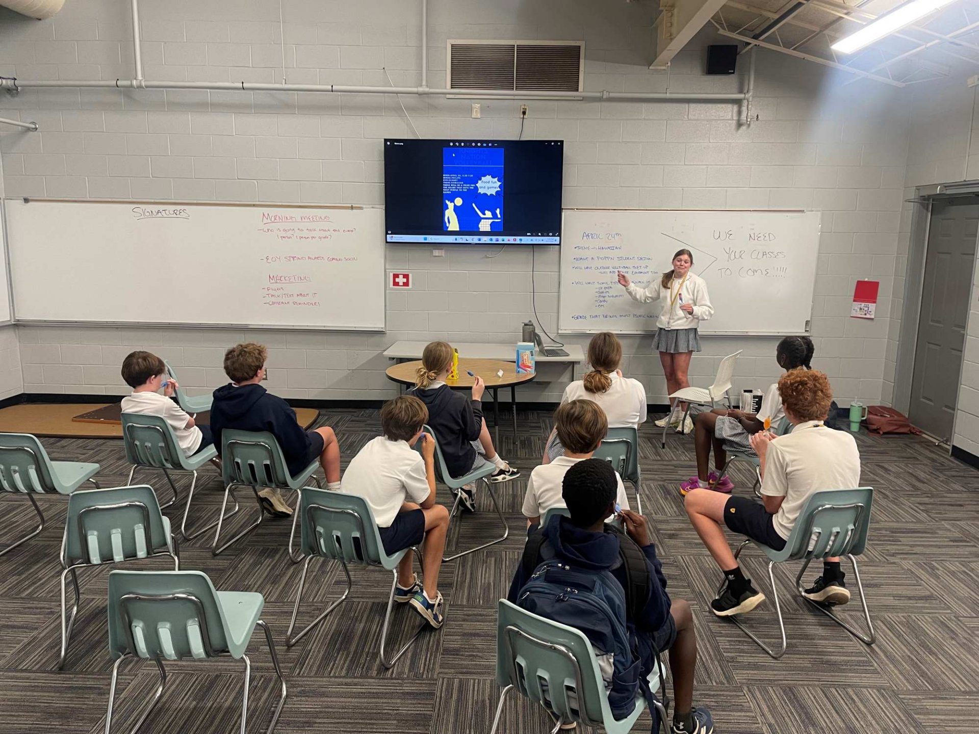 Athletic Council team members meeting and planning