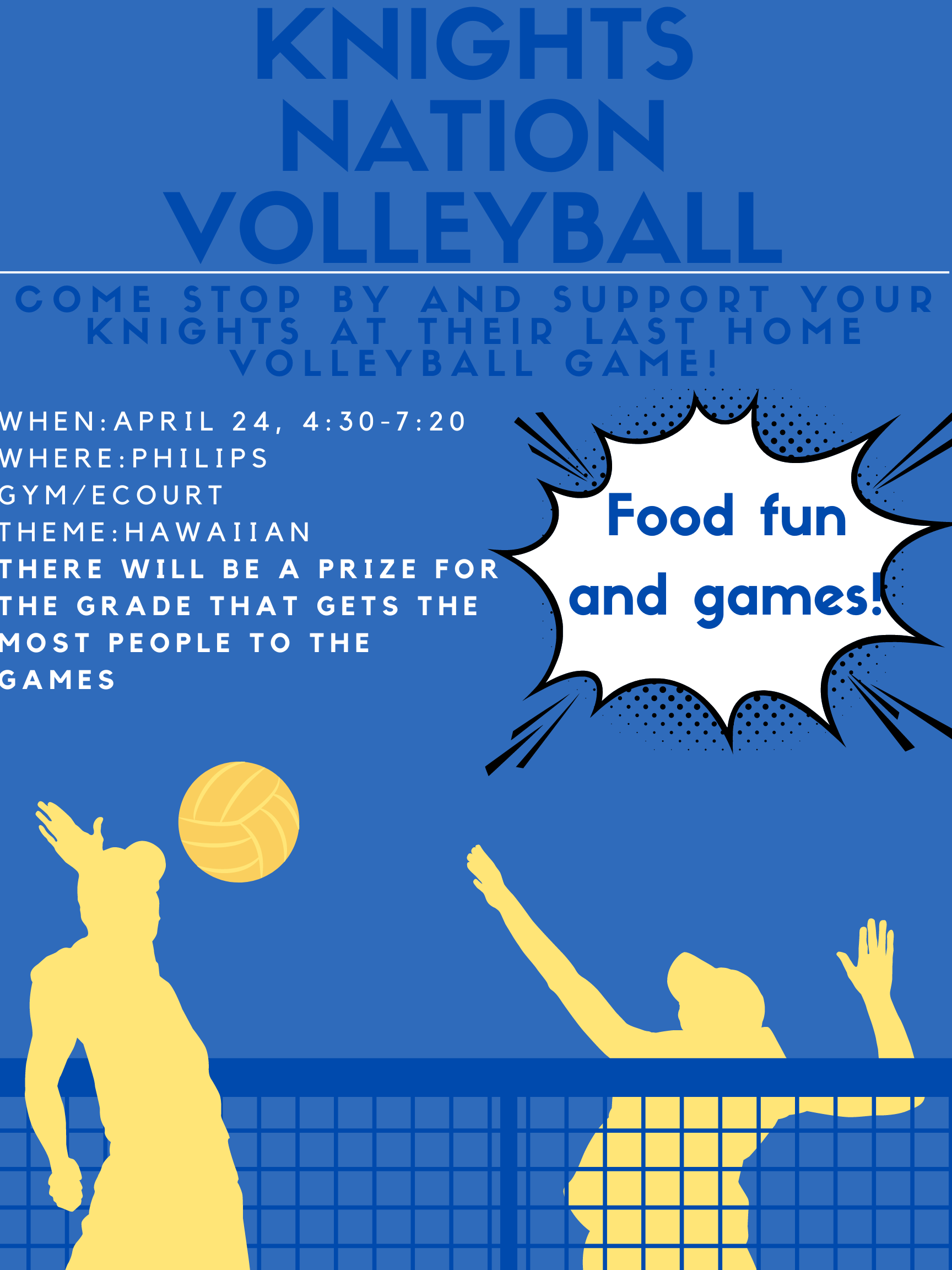 Volleyball event flyer