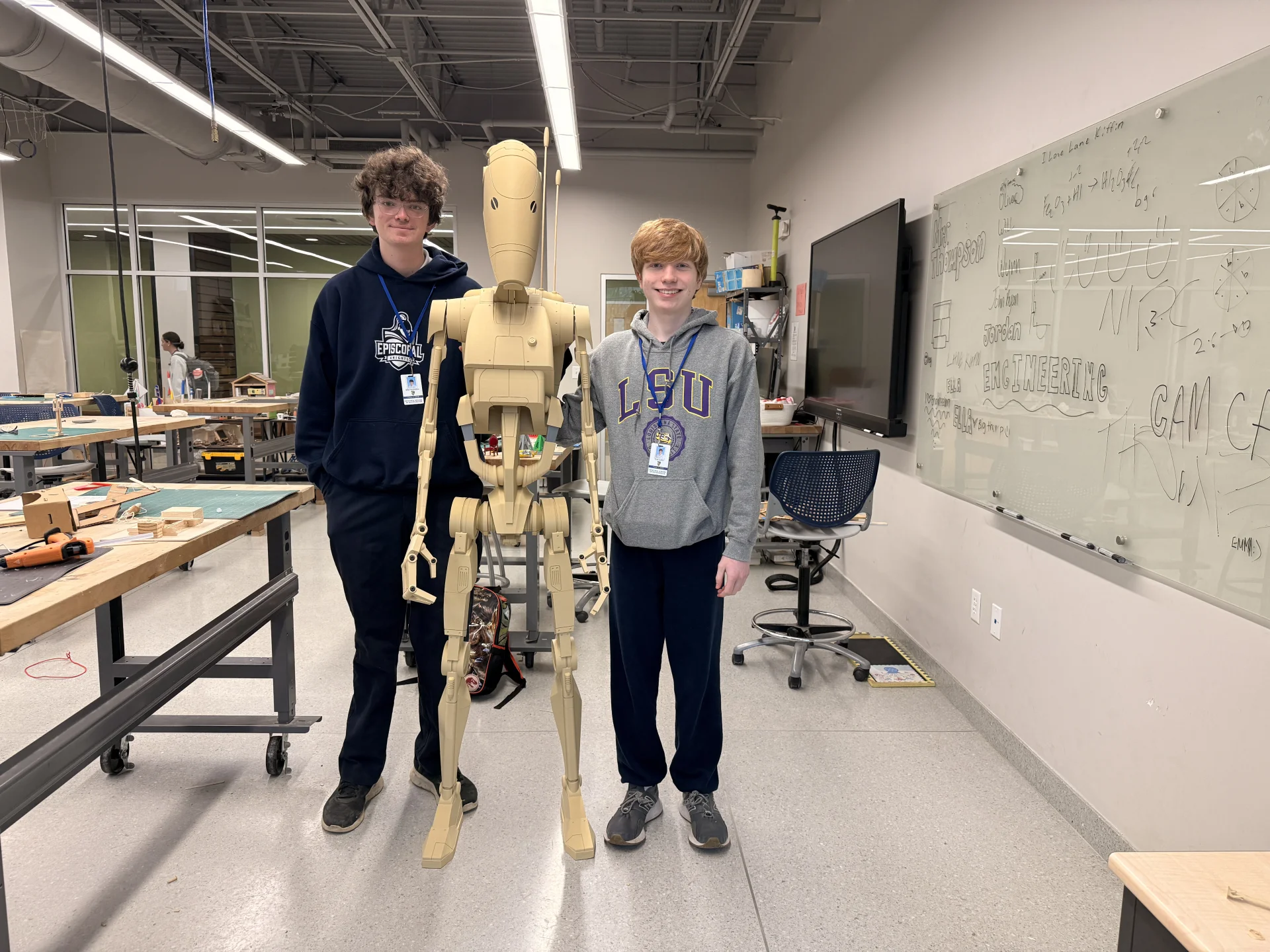 A Legacy in Layers: Episcopal Students 3D-Print a Battle Droid