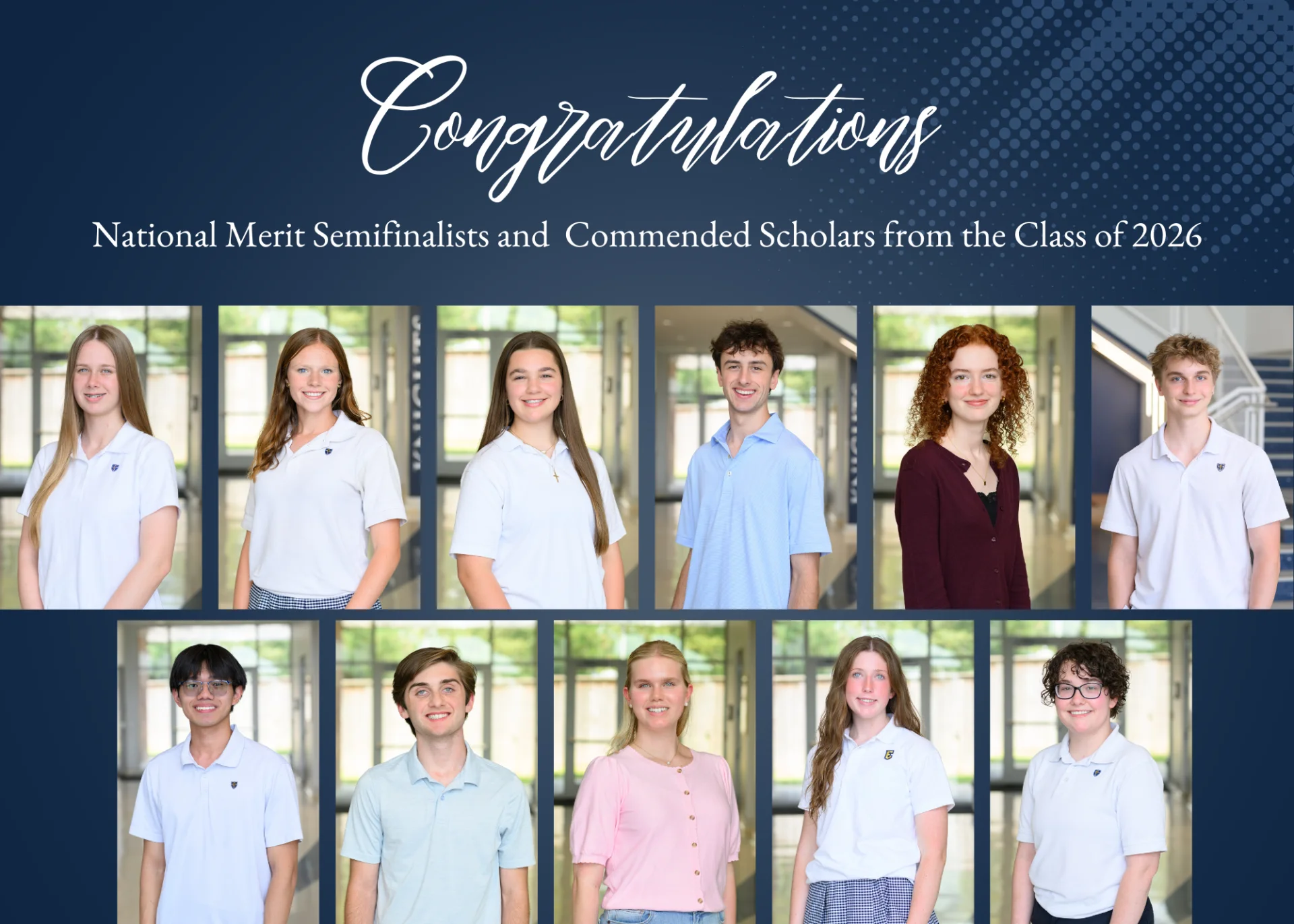 Introducing the Class of 2026 National Merit Semifinalists and Commended Scholars!