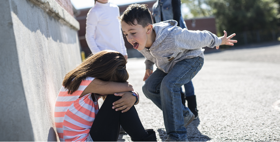 Students on playground