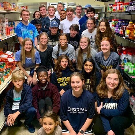 Students celebrate community service.