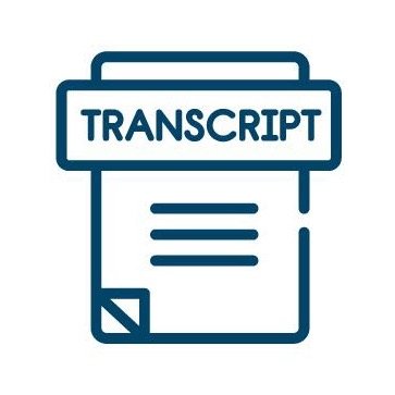 Transcript icon