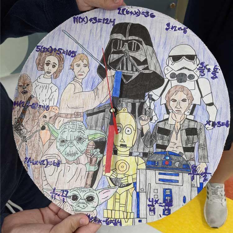 Math clock making
