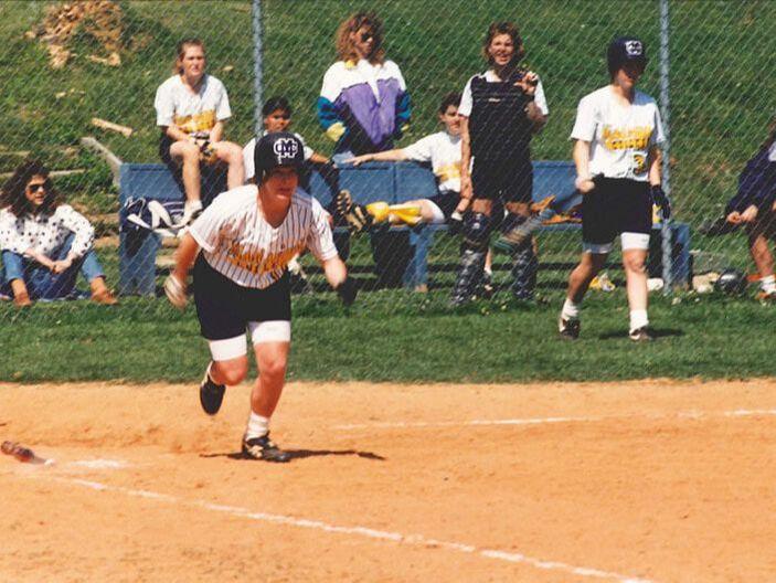 Coach Heidi softball